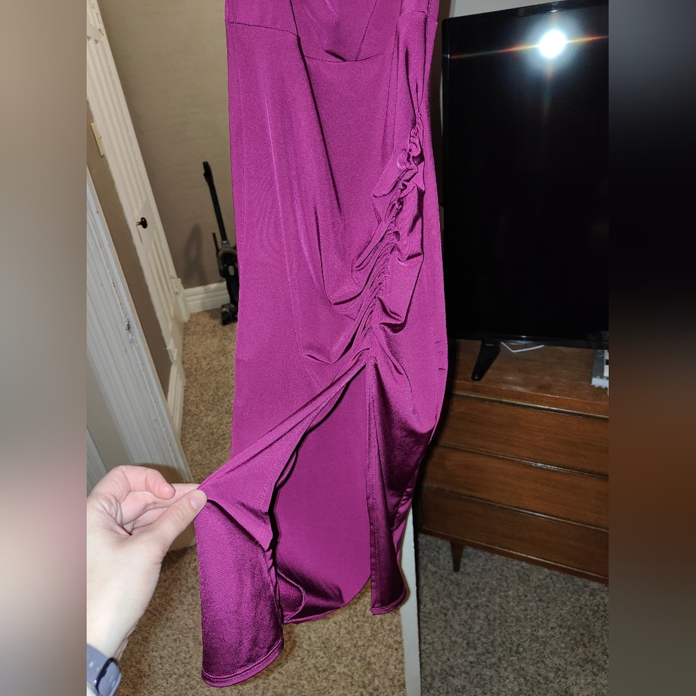 Silky Ruched Dress - Picture 2 of 5